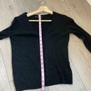 Uniqlo Cashmere blend cable knit black cardigan Photo 3