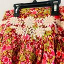 Free People  co-ord set Nyomi Embroidered Floral Mini Skirt Crop Top Red pink Photo 9