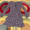 Trixxi NWT  Clothing Company Floral Print Long Sleeve Ruffle Dress Size Small Photo 5