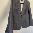 Anne Klein grey wool blend blazer suit jacket stretch lined Women’s size 8P Photo 2