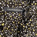 Calvin Klein Jeans  Floral Shirt MIDI Dress Size Small NWT Photo 5