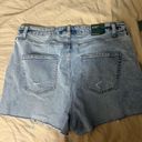 Wild Fable  Women's Plus Jean Shorts sz 16 Light Super High Rise Curvy  NWT Photo 5