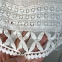 Sociology Women's  White Lace Bohemian Blouse Shirt Size Small EUC #2914 Photo 2