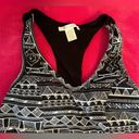 Bozzolo  SIZE MEDIUM BLACK & WHITE RACERBACK WORK OUT BRA Photo 1