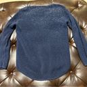 a.n.a . Women’s Knit Pullover Sweater with Sparkles, Hi-Lo Hem in Navy - Large Photo 6