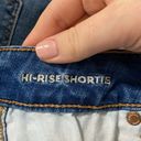 American Eagle  super stretch distressed hi-rise denim shortie button fly size 0 Photo 8