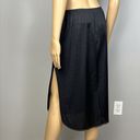 Vanity Fair Vintage ? Half Slip Size Medium 28" Black Nylon High Slit 100% Nylon Photo 3