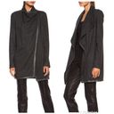 Helmut Lang  Sonar Wool Leather Toggle Cardigan Photo 1