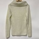 Suzy Shier  Cowl Neck Turtleneck Sweater (Cream Metallic) - Medium Photo 1