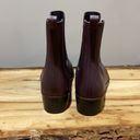 Charlotte Russe  burgundy Chelsea rain boots A24 Photo 6