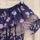 MISA Los Angeles Blue Floral Ruffle Darci Dress | SZ S Photo 3