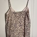 L'Agence  Silk Crepe Blouse Jane Spaghetti Strap Top‎ XS Satin Leopard Print NWT Photo 4