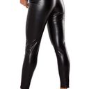 Missguided Misguided High Rise Faux Leather Legging Pintuck - Size 12 Photo 6