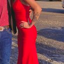 B Darlin B. Darlin Red Maxi Prom Dress Photo 0