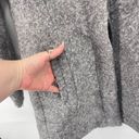 Anne Klein  Women's Sweater Wool Jacket Mock Neck Button Closure Gray Size Small Photo 12