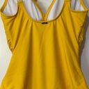 DKNY  Ruffle Plunge Underwire Tummy Control One Piece Yellow Swimsuit Size 10 NWT Photo 8