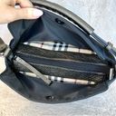 Burberry  Black Nylon & Metallic Leather Shoulder Bag Photo 12