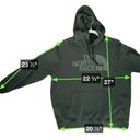 The North Face  Women Pullover Hoodie XL Hunter Green Graphic Logo Outdoor Photo 3