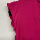 Kate Spade  NY Womens Pink Cap Sleeve V Neck Blouse Size Small Live Colorfully Photo 2