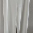 Lulus  White Wide Leg Side Slit Split Leg Pants Back Zip Lined Small Photo 4