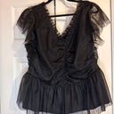 Torrid Tulle Peplum Shirt Photo 0