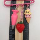 Icing Handmade Charmed Safety Pin  Strawberry Ice Cream Photo 3