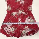 Nordstrom  Red Romper Shorts S Mimi Chica Short Sleeve One Piece Floral Photo 9