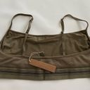 SKIMS NWT  Stretch Cotton Rib Scoop Bralette size L color army Photo 5