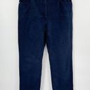 St. John  Sport Demin Jeans Navy Blue Size 8 High Rise Straight Leg Denim Photo 0