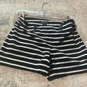 White House | Black Market WHBM black White Striped Shorts Sz Small Photo 2