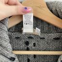 Coldwater Creek Vintage Light Grey Knit Bear Cozy Cabin Stitch Mock Neck Sweater Photo 5