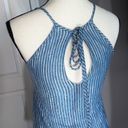 Renee C  Sleeveless Strappy blue Dress size S Small Tank Slip sundress Lined Photo 6