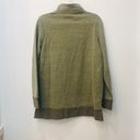 Boutique oversized zip up green two tone pull over size small. Photo 4