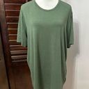 Open Edit  Womens Casual Top Green Short Sleeve Scoop Neck Stretch XL New Photo 0