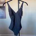 SKIMS NWT  Body Unlined Plunge Bodysuit Onyx Size XS Photo 1