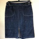 Ralph Lauren Like New!  Denim Skirt Patch Pockets & Slit 6 Photo 0