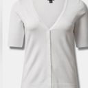 Torrid  white button down V-Neck cardigan short sleeved sweater size 10 Photo 2