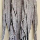 ALLSAINTS  Wren Wool Open Front Long Draped Cardigan Heather Grey size 12 Photo 0