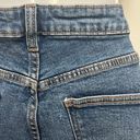 ZARA Light Wash High Rise Straight Leg Raw Hem Jeans Photo 7