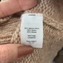 Madewell  Tan & Cream Knit Wool Blend Sleeveless Turtleneck Sweater - Small Photo 4