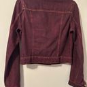 Aeropostale Pretty Little Liars Burgundy Denim Jacket Size M Photo 6