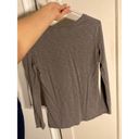 Max Studio  size xs women’s long sleeve top gray xsmall tee plain basic casual Photo 5