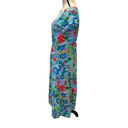 Jams World Vintage  Floral Multicolor Hawaii Midi Dress 40179 Size Medium Photo 1