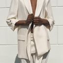 ZARA NWT  BLAZER WITH ROLLED-UP SLEEVES. Size Medium Photo 0