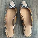 Madewell  The Margot Snake Embossed Slingback Leather  Flats Photo 3