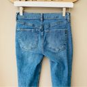 Free People  Great Heights Frayed Skinny Denim Jeans Blue Sz 26 Photo 5