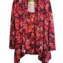 Liz Lange 2 PCS Blazer and Tank Top Medium Open Cardigan Ikat Print Lagenlook Photo 0