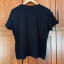 L.L.Bean  Short Sleeve Tee Shirt Crew Neck Supima Cotton Black Size XL Photo 4