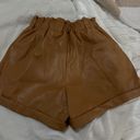 Forever 21 Faux Leather High Top-Waisted Shorts Photo 1