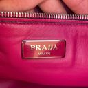 Prada women’s pink suede twin pocket shoulder tote bag Photo 13